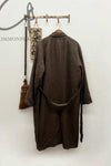 AVIVA JIFEI XUE Oversized long coat with detachable vest AJX-FW22-OLC-BR-SHENZONG Dark Brown FW22-OLC-BR